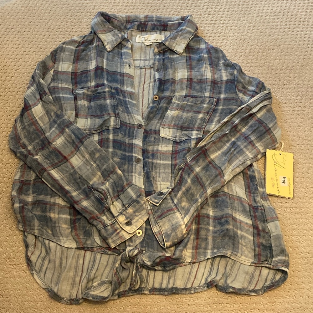 Vintage Havana super cute plaid shirt